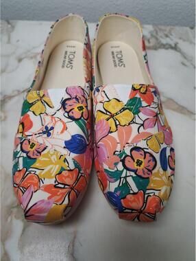 [TOMS] Alpargata Painted Floral - Size 9.5  - Released 2024 NWOT